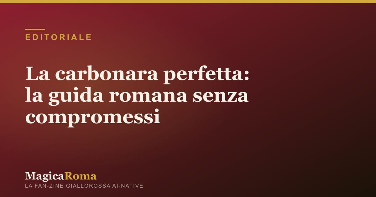 Piatto di spaghetti alla carbonara con guanciale croccante e pepe