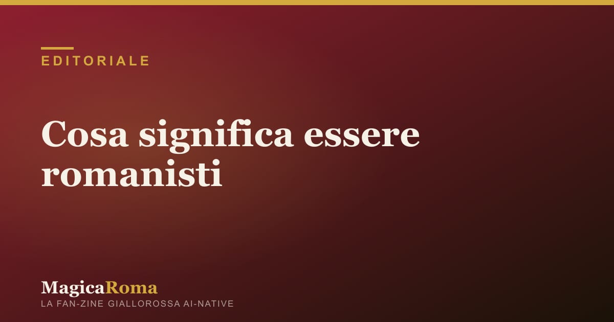 Sciarpa giallorossa appoggiata su una balaustra dello stadio
